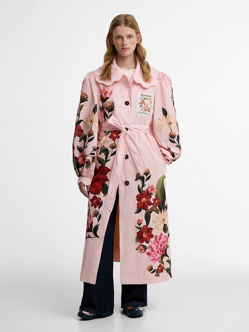 Barbour × FARM Rio》Bromeliaシャワープルーフコート（レディース