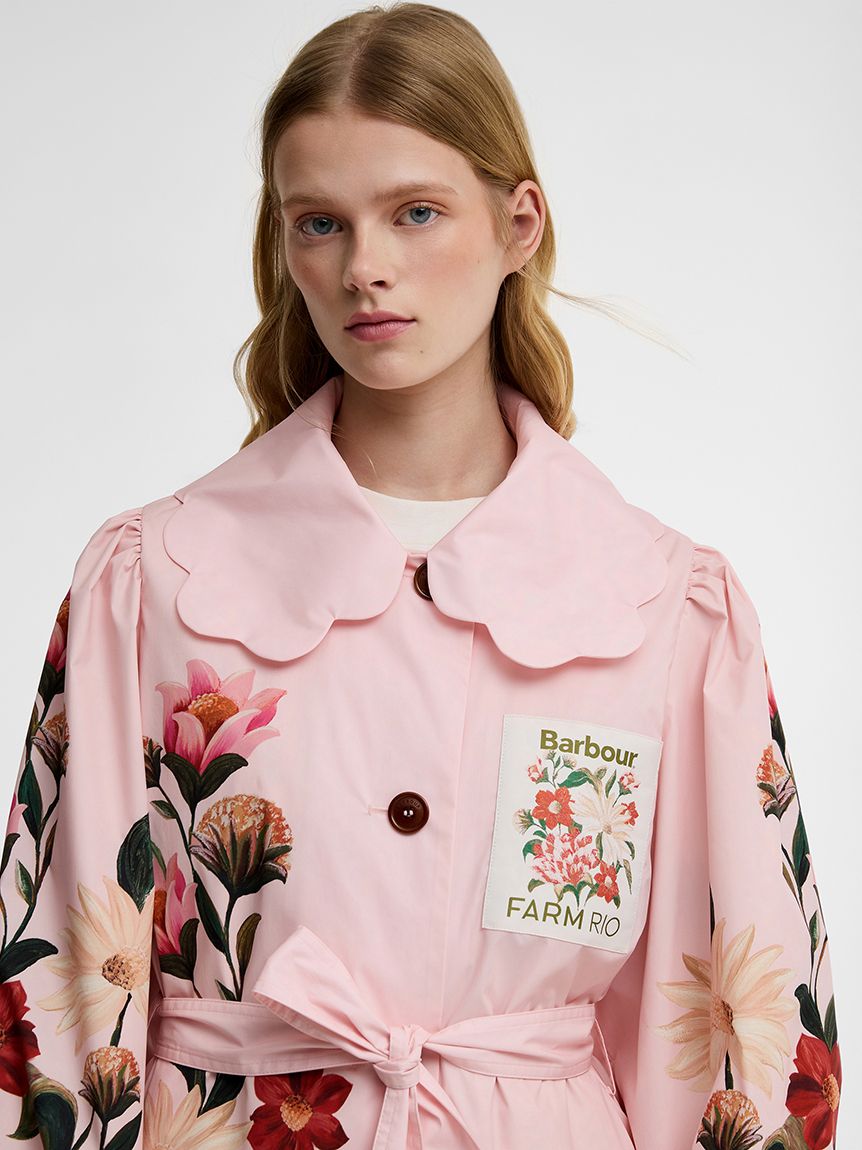 Barbour × FARM Rio》Bromeliaシャワープルーフコート(レディース Barbour × FARM Rio》Bromeliaシャワープルーフコート(レディース