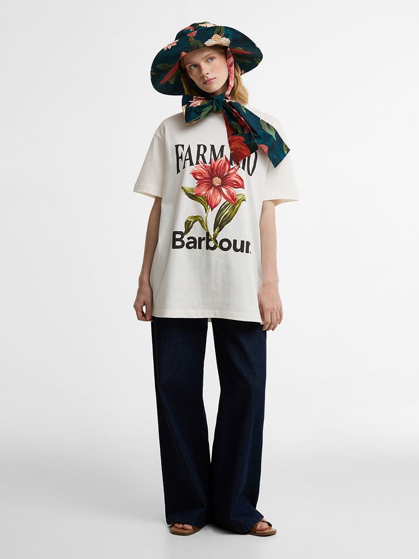 Barbour × FARM Rio》ワイルドフラワーTシャツ（レディース）｜Tシャツ
