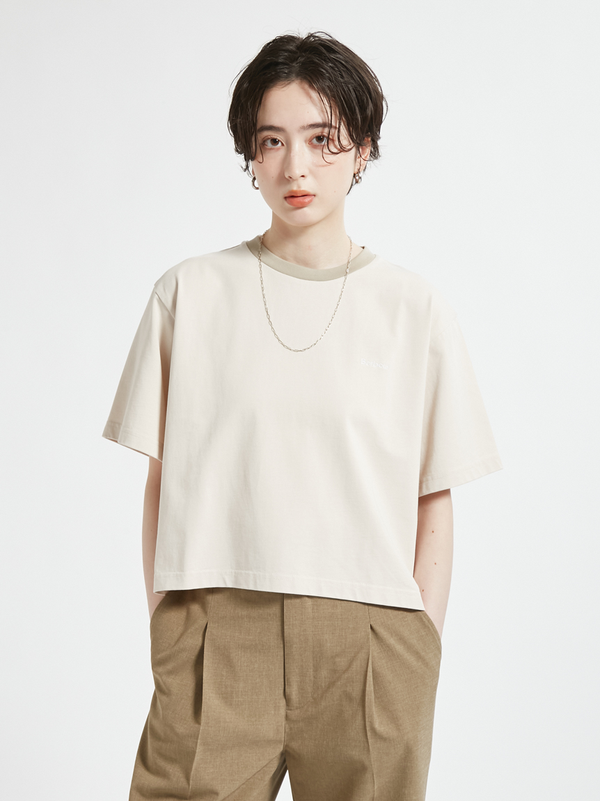クロップド ポイントロゴ 配色TシャツJapan Exclusive（レディース