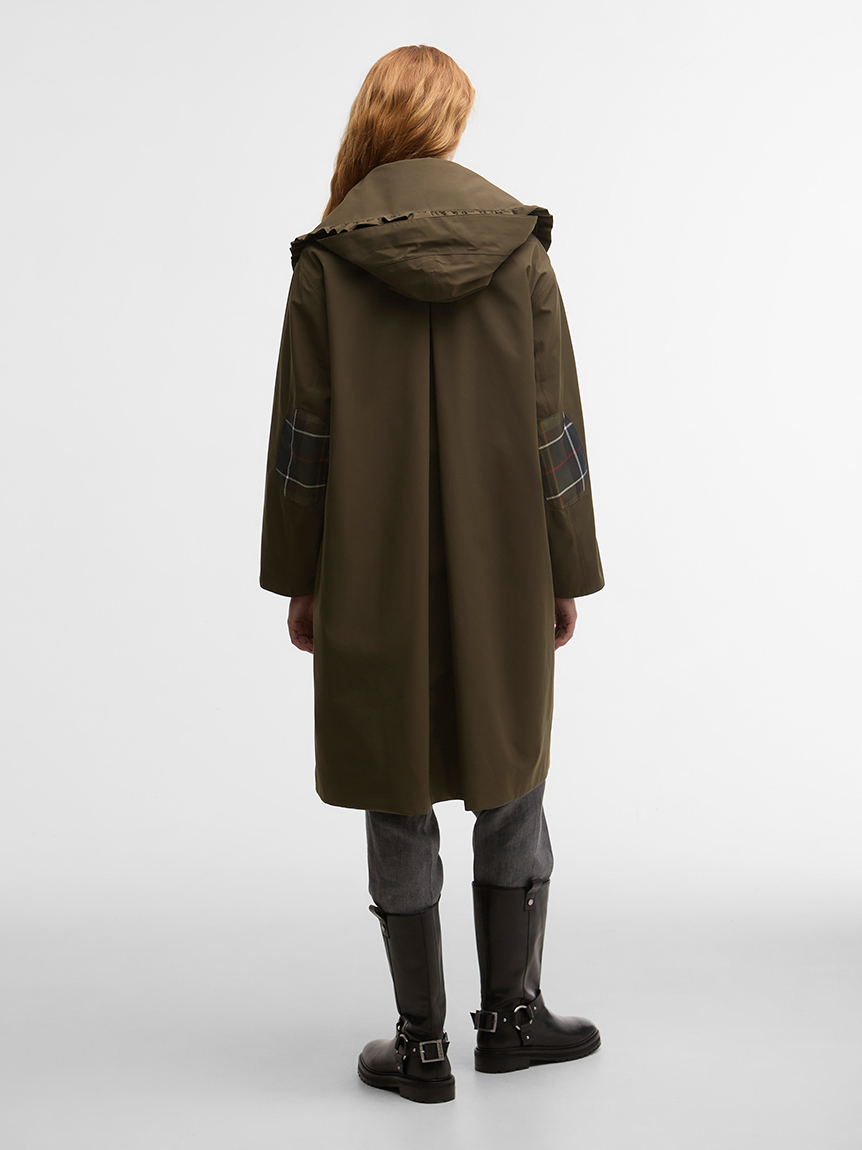 Barbour × GANNI》2WAY パーカー コート｜ワックスジャケット