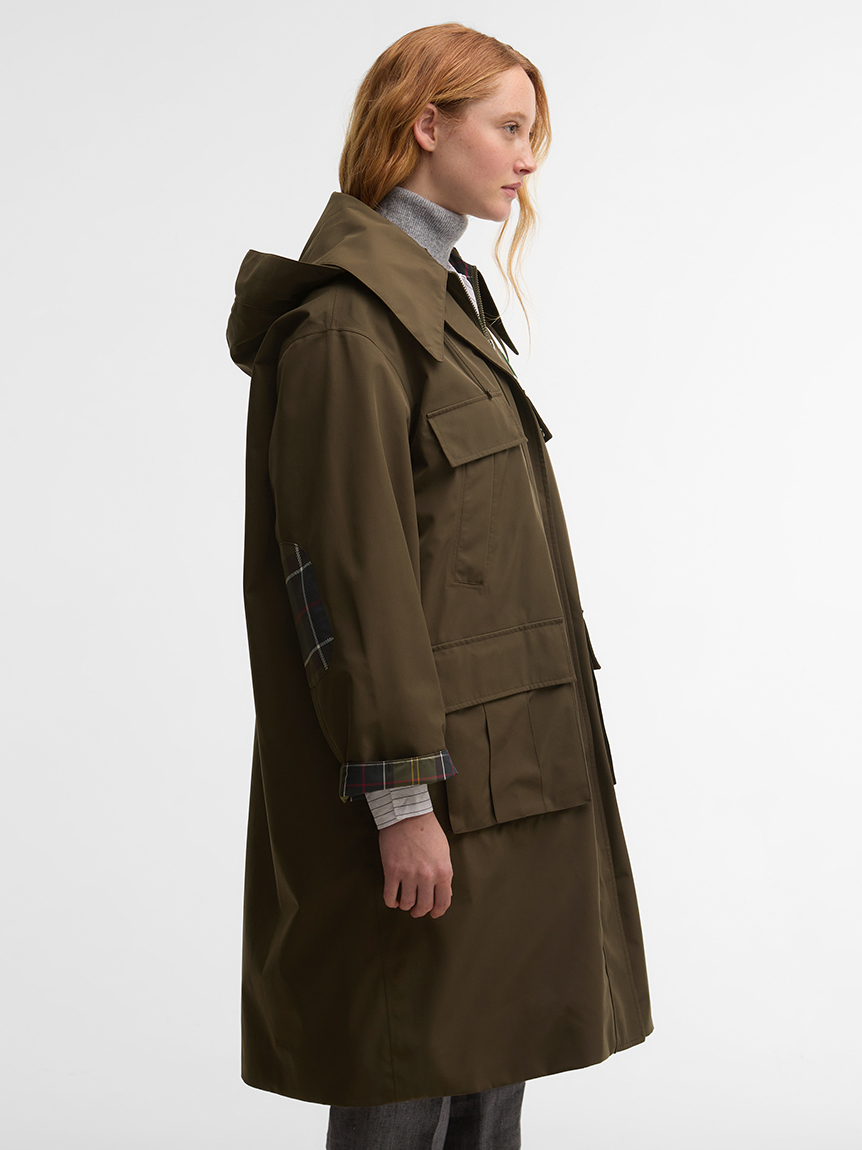 Barbour × GANNI》2WAY パーカー コート｜ワックスジャケット