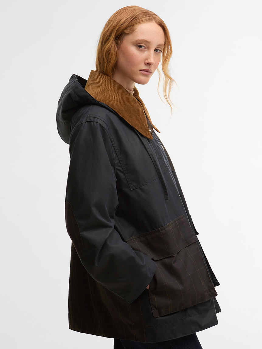 Barbour × GANNI》ワックス ダッフルコート｜ワックスジャケット