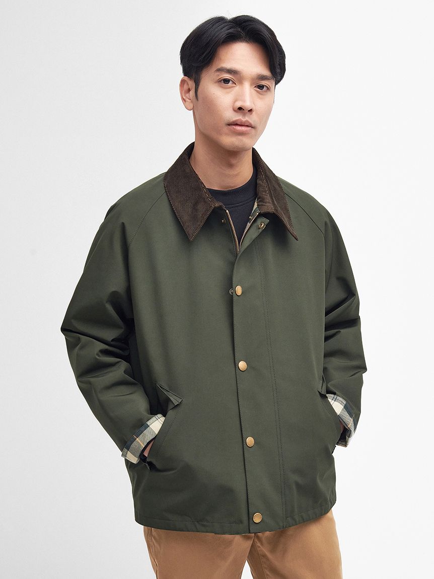 Barbour トランスポート　リバーシブルブルゾン ノンワックス　40 TRANSPORT / トランスポート】リバーシブル ショートレングスブルゾン