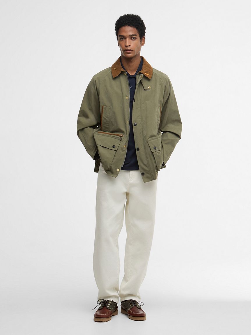 Barbour ビデイルピーチスキン　カーキ BEDALE / ビデイル】Icons ピーチスキン ジャケット｜ノンワックス