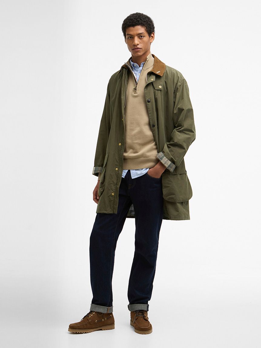 ジャケット・アウター barbour border BARBOUR BORDER WAX JACKET Made In England 96cm | eBay