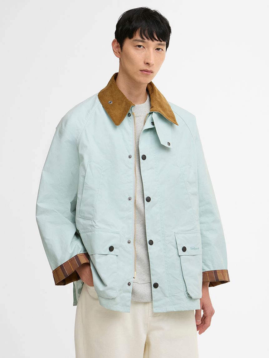 Barbour ホワイト ジャケット 38サイズ BEDALE / ビデイル】パラフィン ジャケット（オーバーサイズフィット