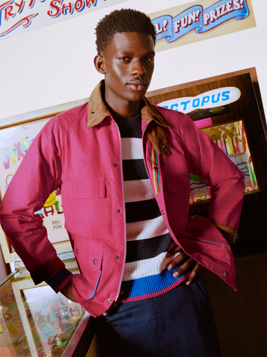 Barbour × Paul Smith》【BEDALE / ビデイル】シュガーランプ