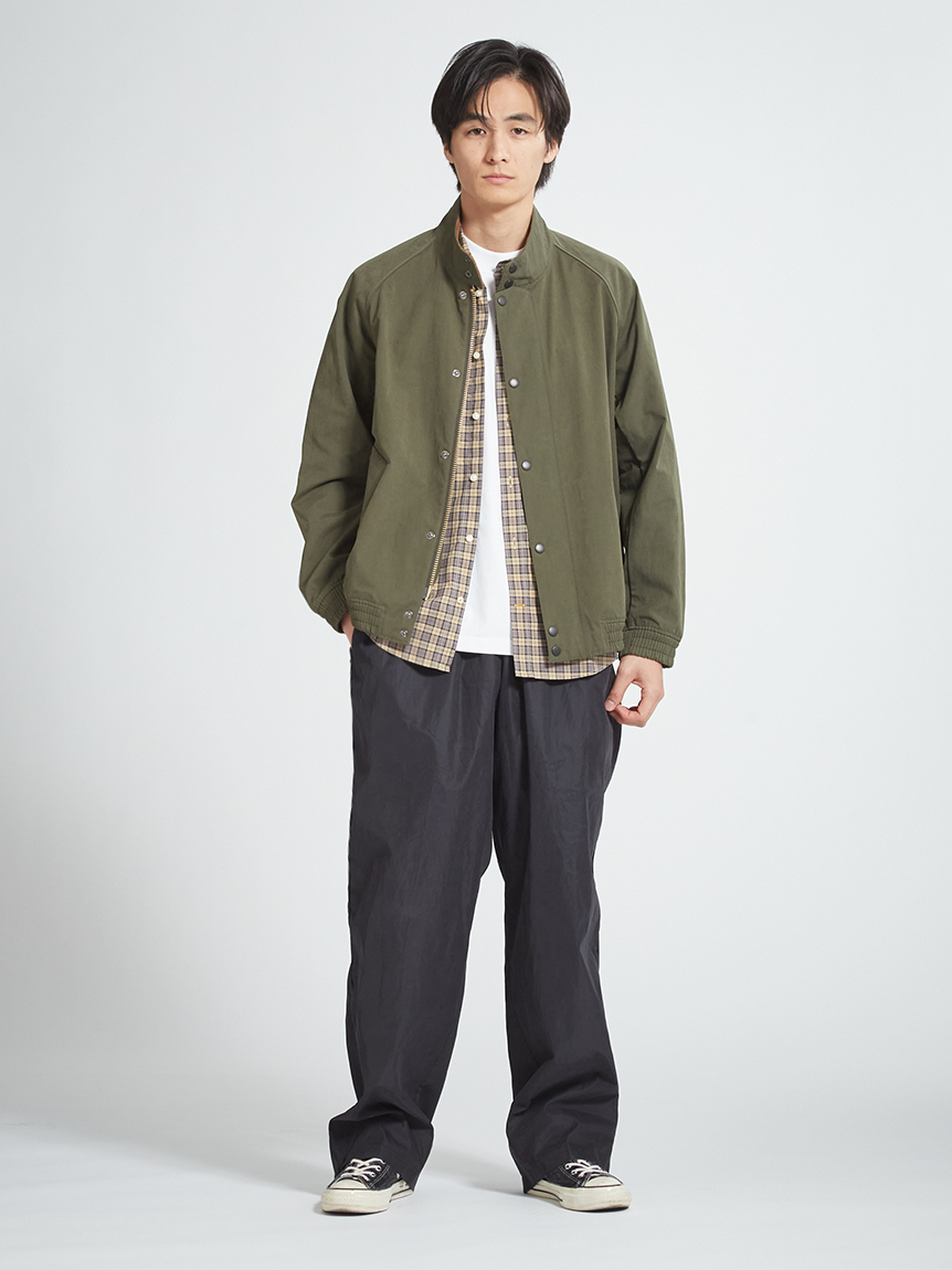 TRANSPORT / トランスポート】スタンドカラー ピーチスキンジャケット