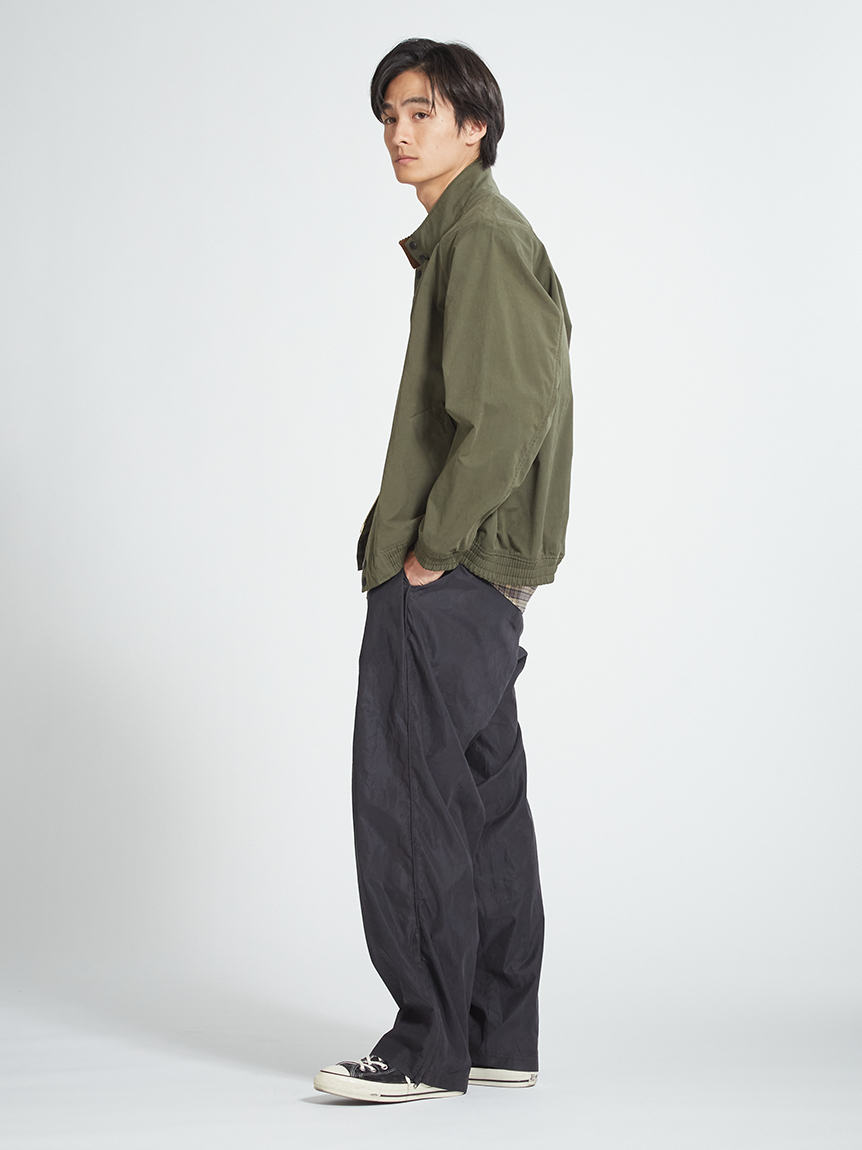 TRANSPORT / トランスポート】スタンドカラー ピーチスキンジャケット