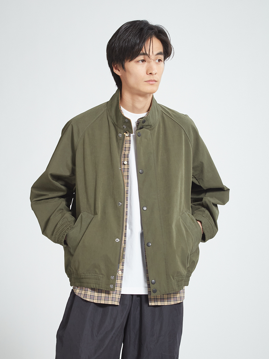 TRANSPORT / トランスポート】スタンドカラー ピーチスキンジャケット