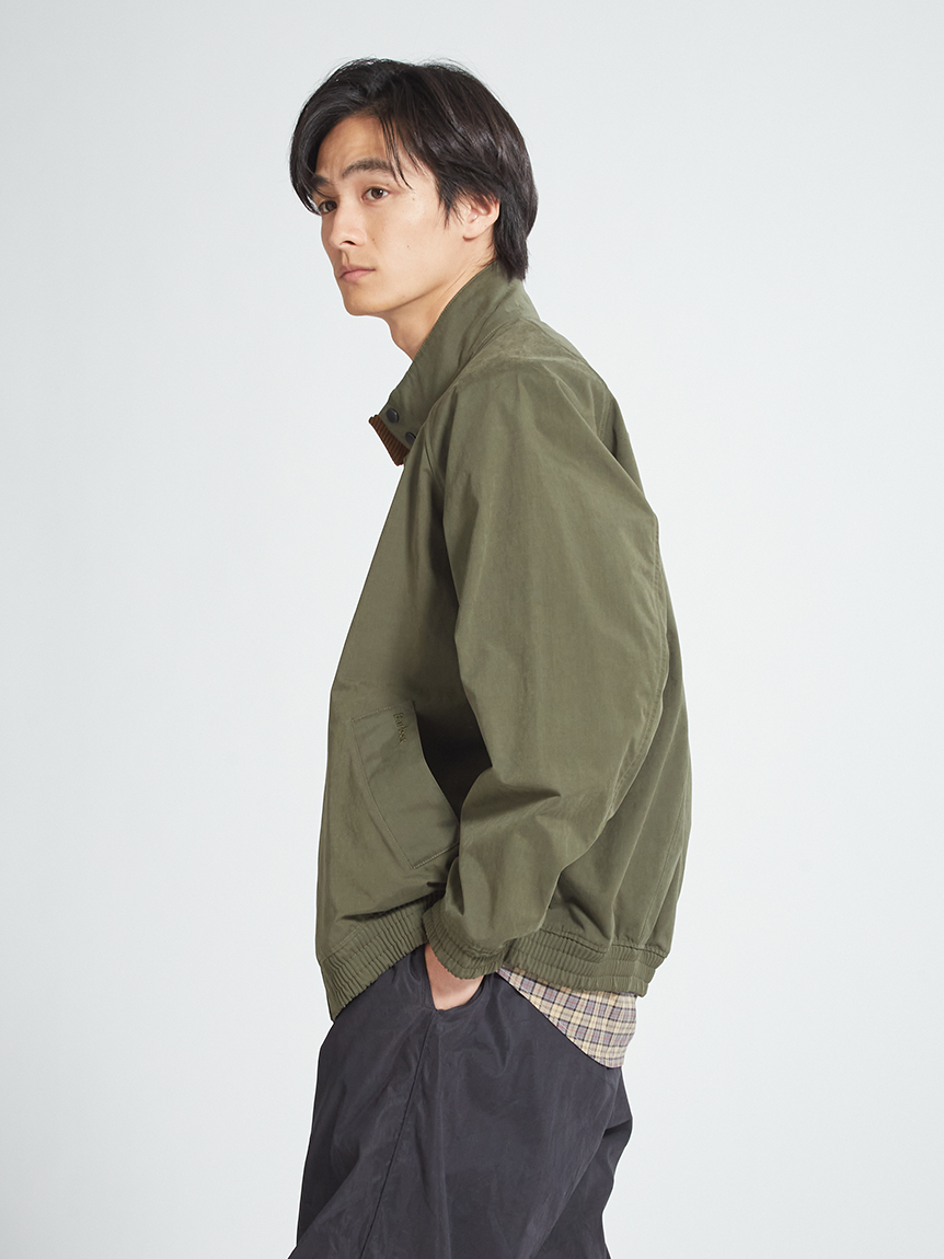 TRANSPORT / トランスポート】スタンドカラー ピーチスキンジャケット