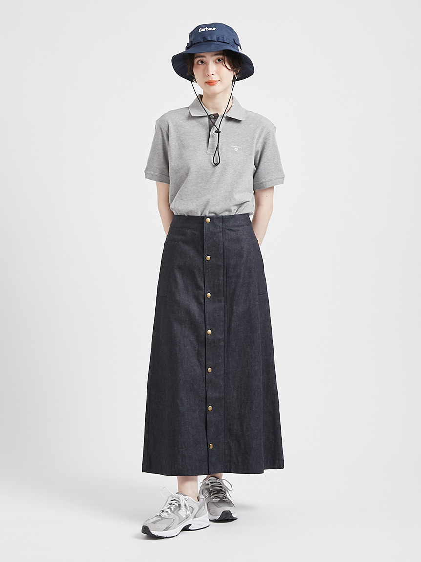 タータン チェック Barbour ロゴ スポーツ ポロシャツ｜ポロシャツ