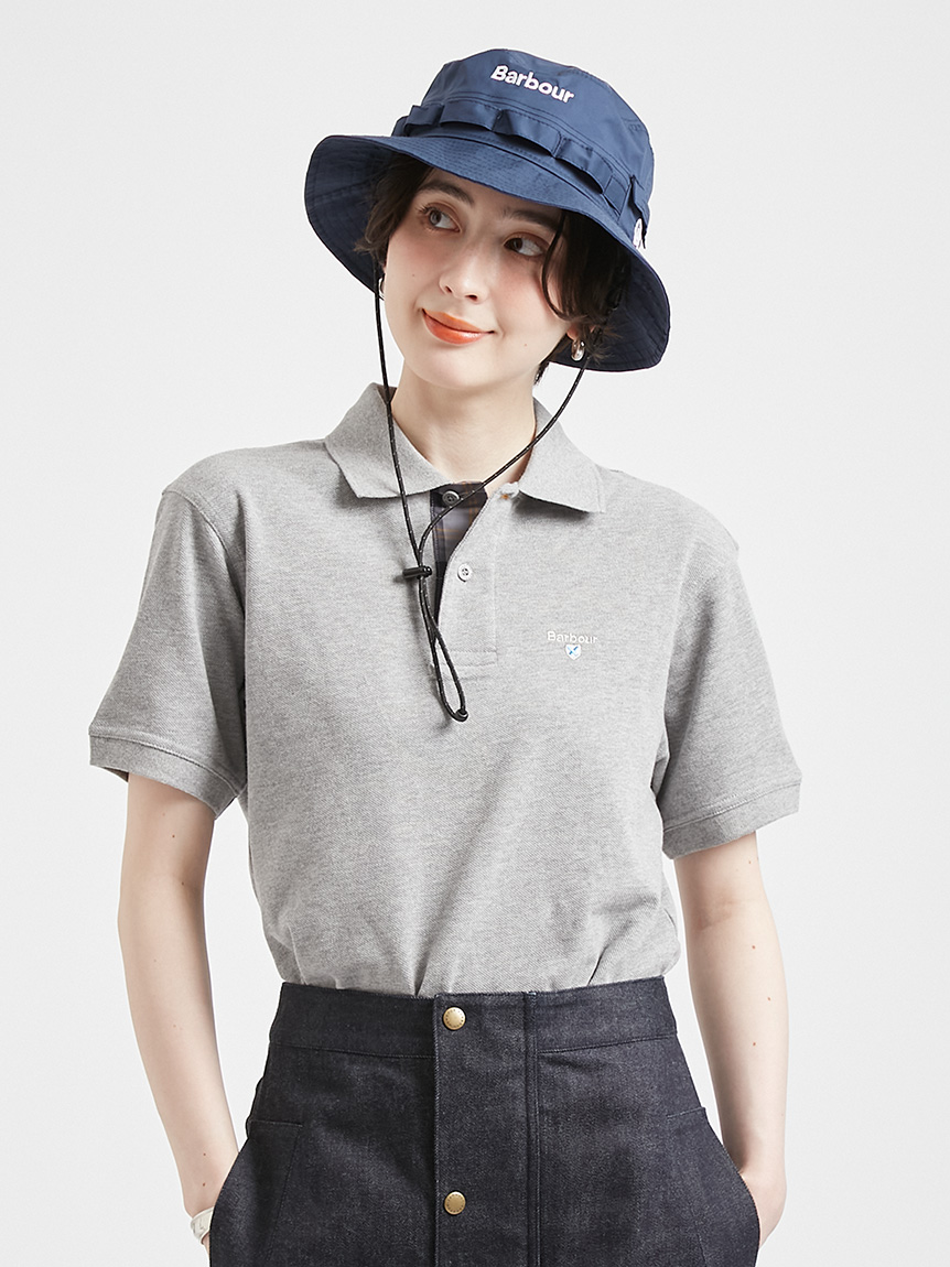 タータン チェック Barbour ロゴ スポーツ ポロシャツ｜ポロシャツ