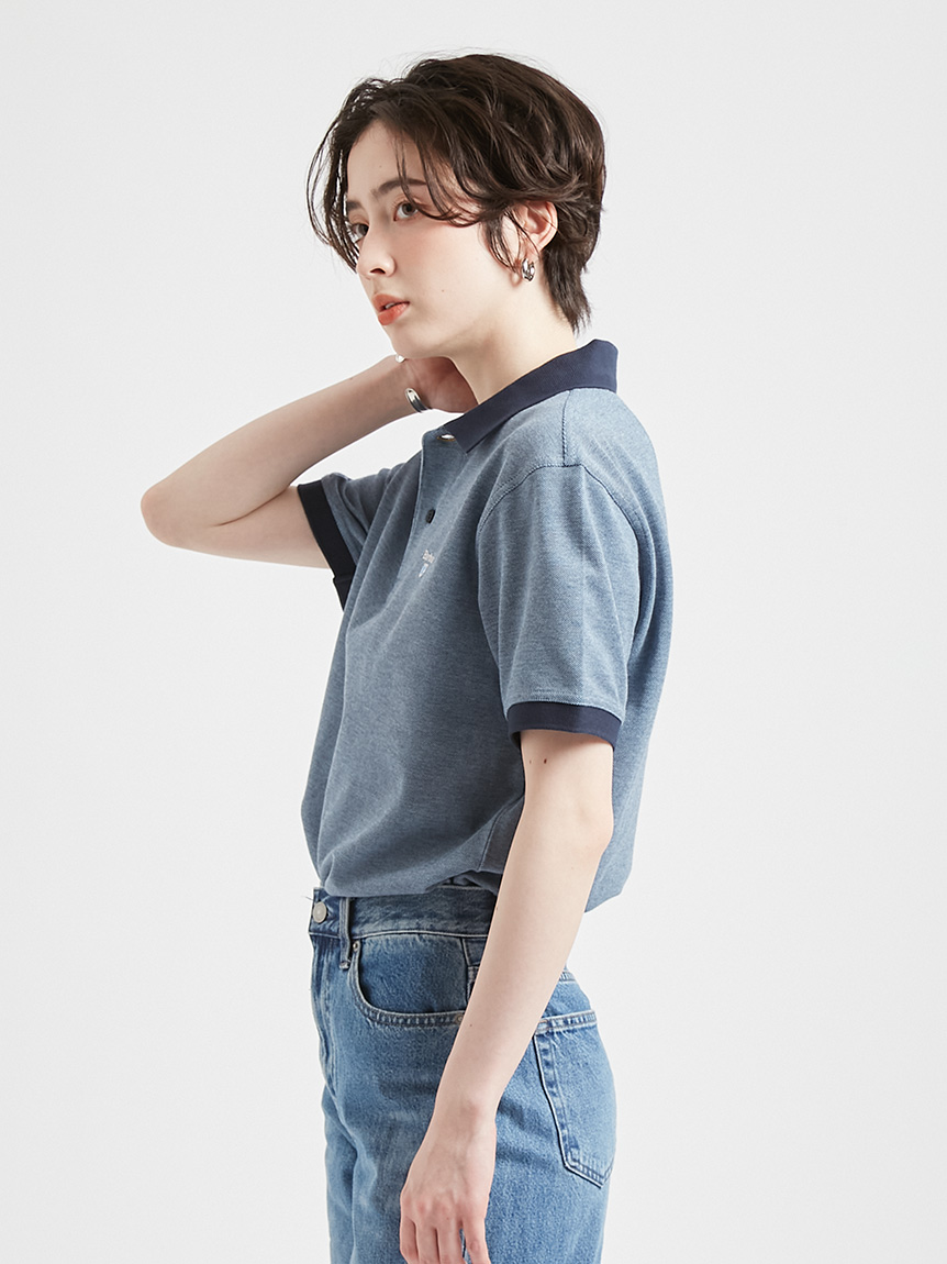 Barbour ロゴ バイカラー スポーツ ポロシャツ｜ポロシャツ｜トップス