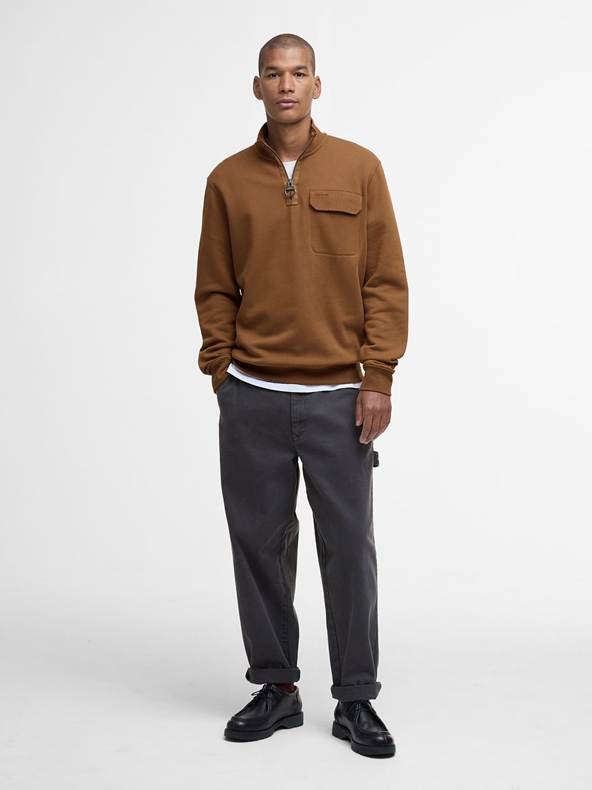 Lowgill ハイネック ハーフジップスウェット｜スウェット＆パーカー