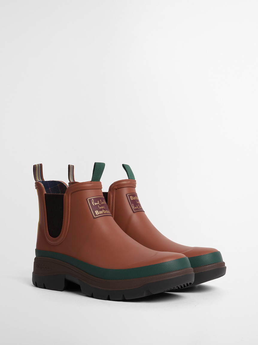 BARBOURブーツ Barbour × Paul Smith》Chelseaレインブーツ（レディース）｜レイン