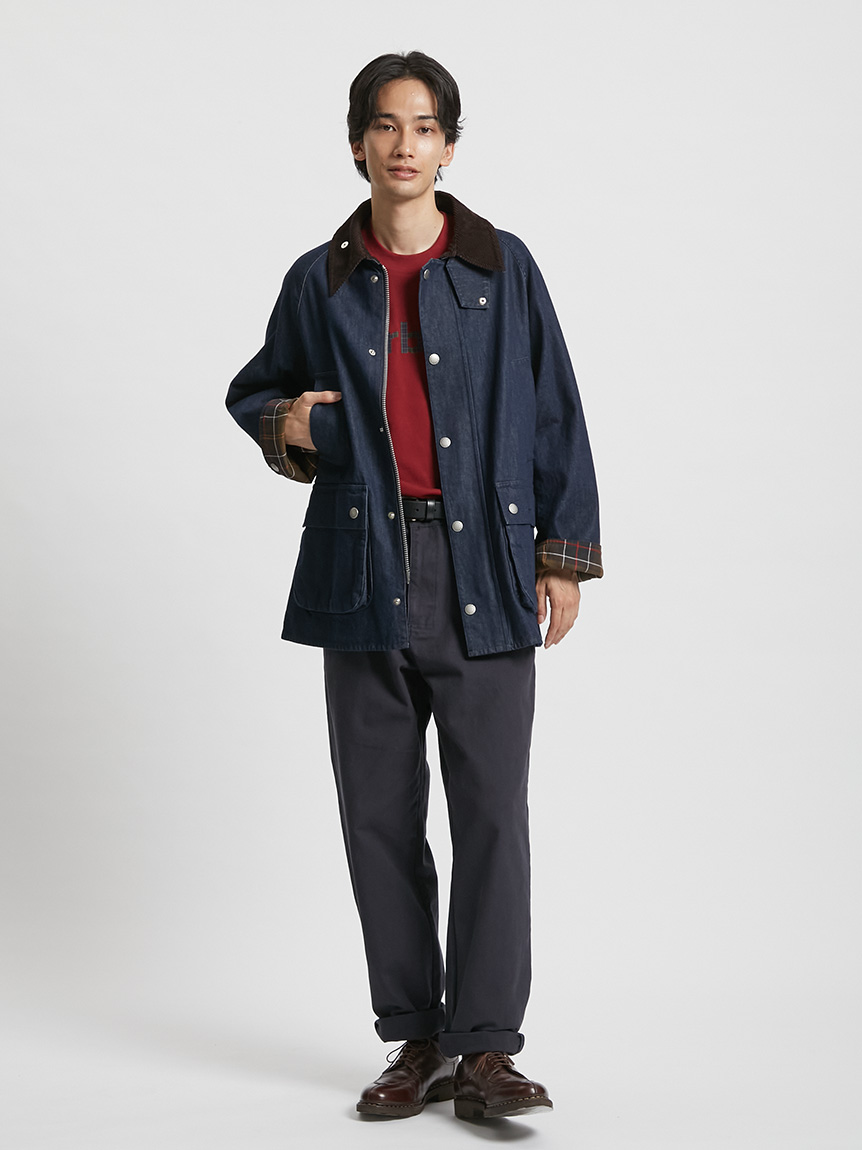 barbour バブアー BEDALE ビデイル SL 38 ネイビー BEDALE / ビデイル】デニム カジュアルジャケット｜ノンワックス