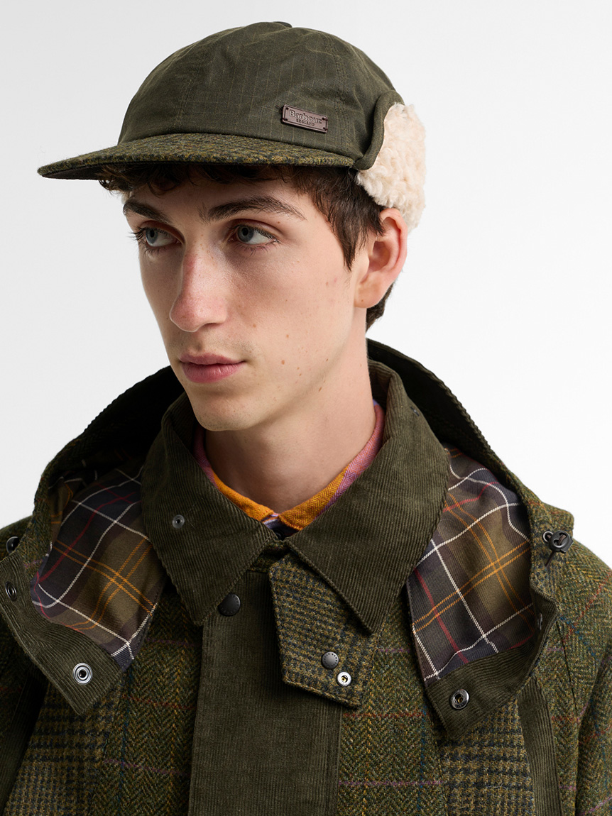 新品 タグ付き ミュールバウアー ワックスドコットン ハット オーストリア製 Barbour × norbit》ワックスドコットンキャップ｜キャップ/ハット