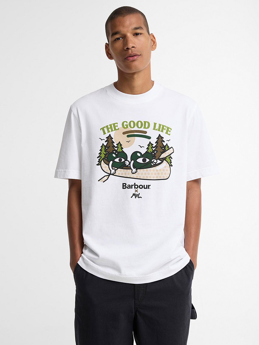 Barbour × Mul》Good LifeグラフィックTシャツ｜Tシャツ｜トップス