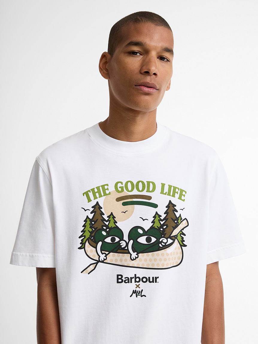 Barbour × Mul》Good LifeグラフィックTシャツ｜Tシャツ｜トップス