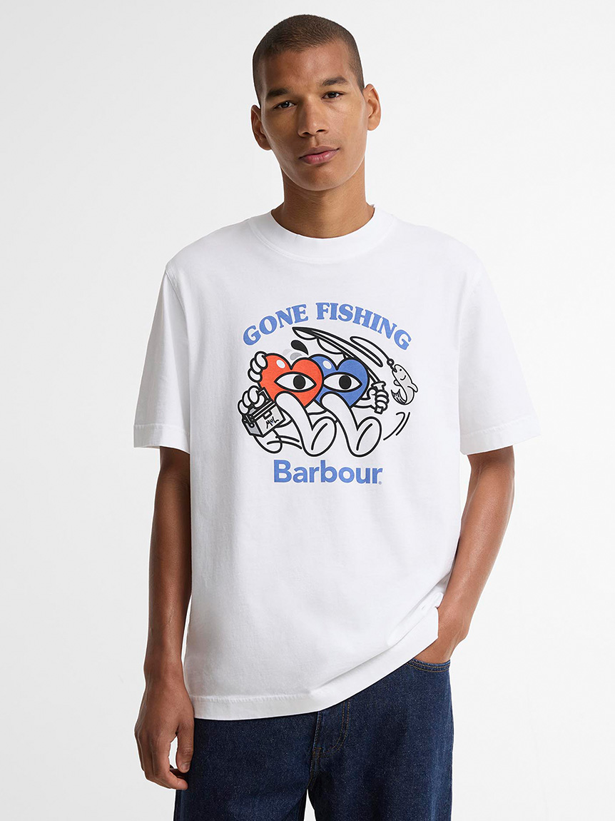 Barbour × Mul》FishingグラフィックTシャツ｜Tシャツ｜トップス