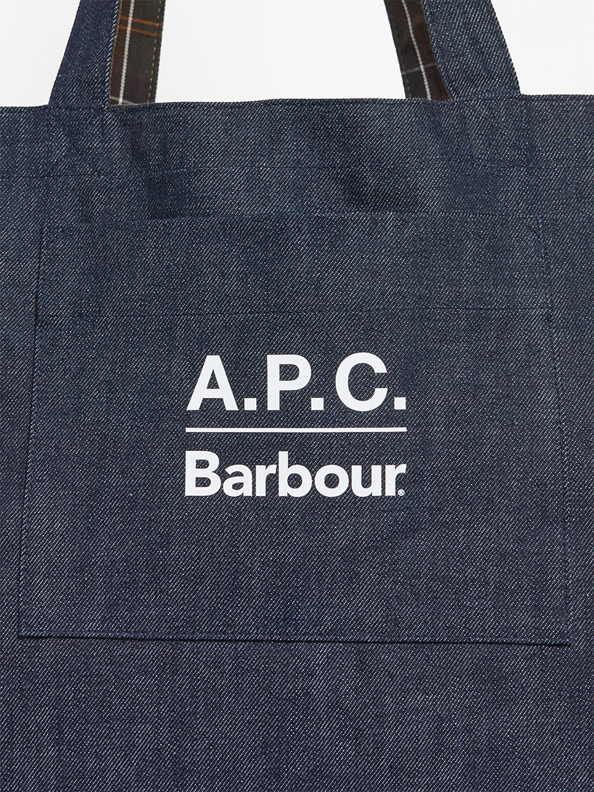 Barbour × A.P.C.》デニムトートバッグ｜バッグ｜バッグ｜バブアー公式