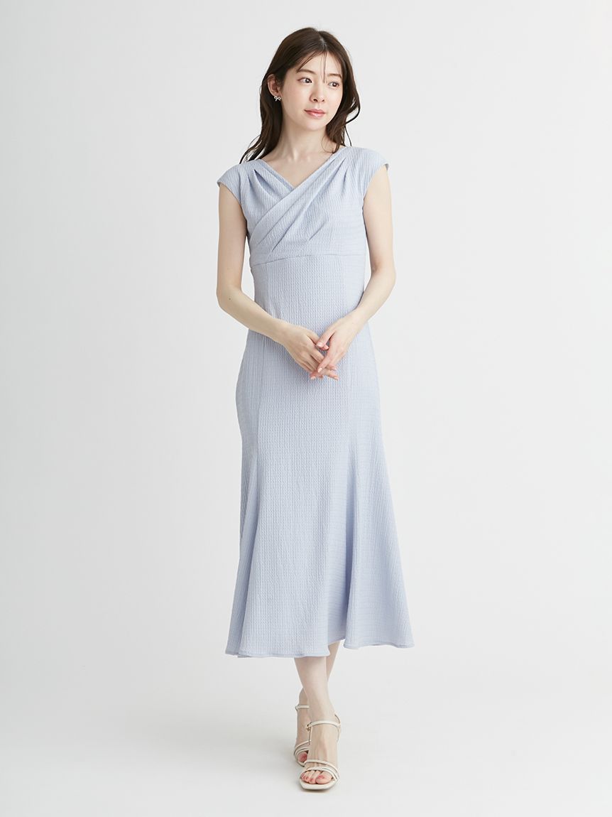 ストレッチカシュクールワンピース(デイリーワンピース)|DRESS ストレッチカシュクールワンピース(デイリーワンピース)|DRESS