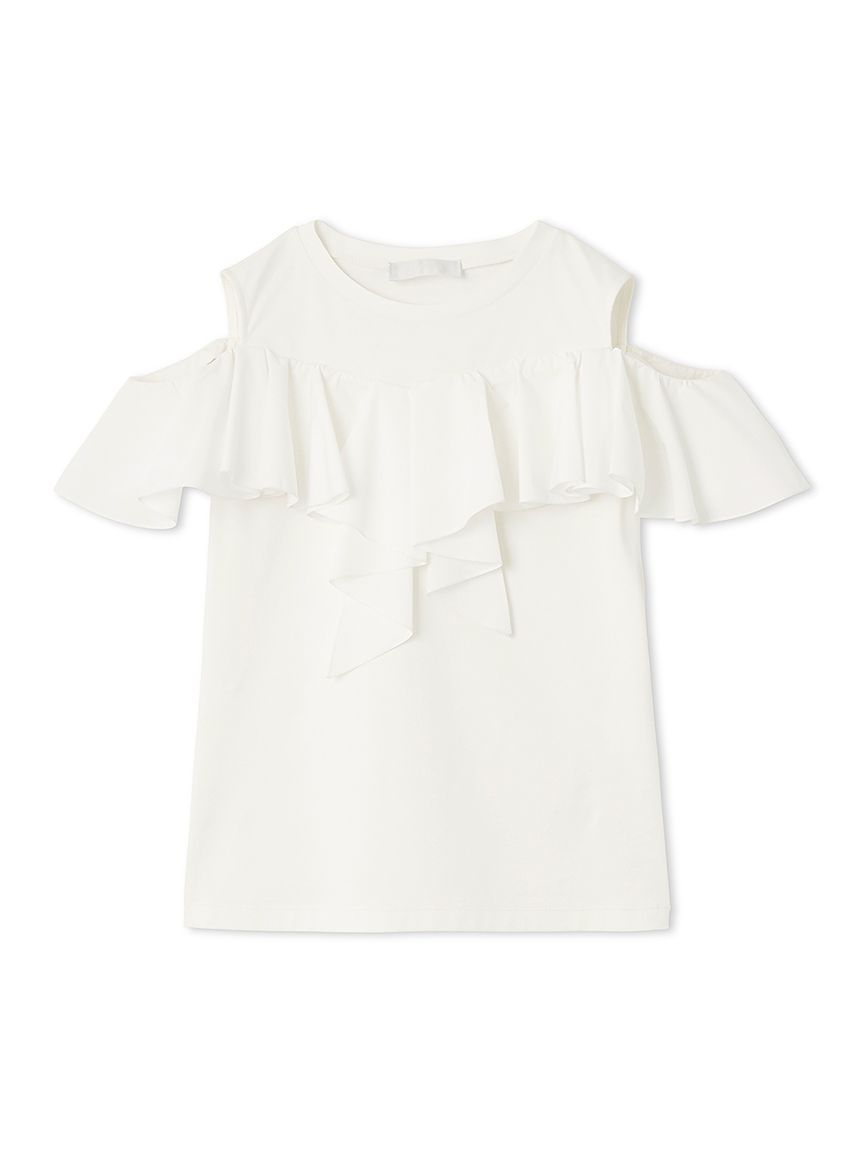 2Wayラッフルフリルトップス(カットソー)｜TOPS（トップス