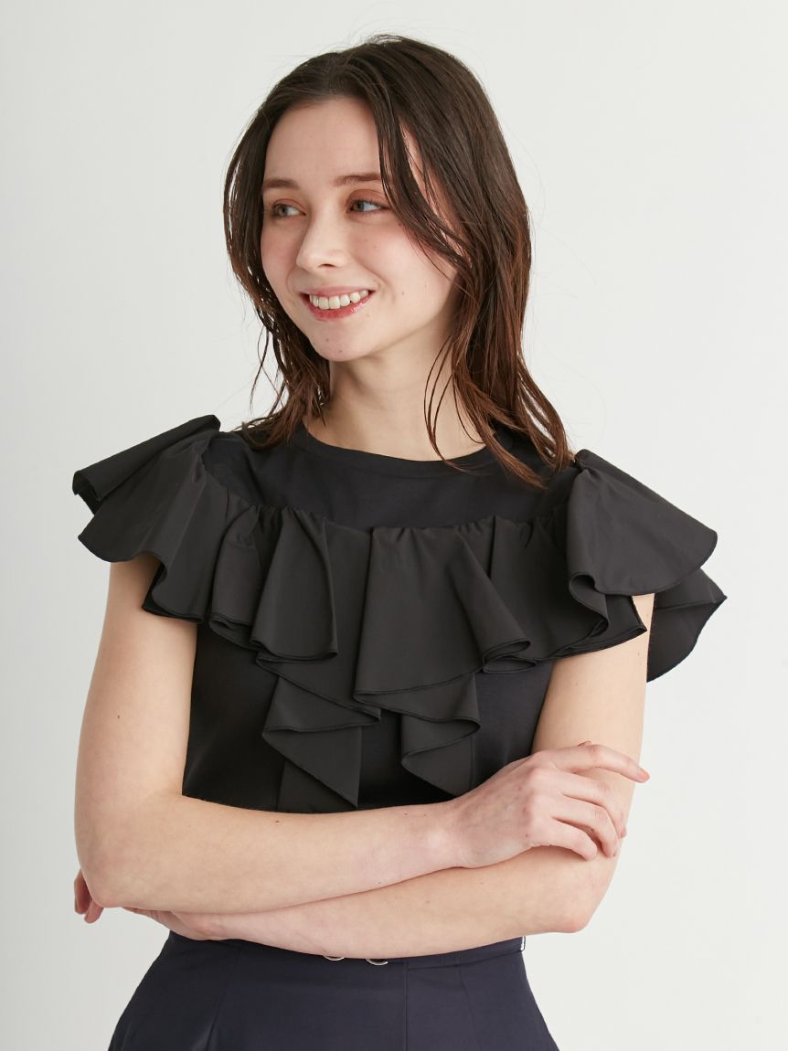 2Wayラッフルフリルトップス(カットソー)｜TOPS（トップス