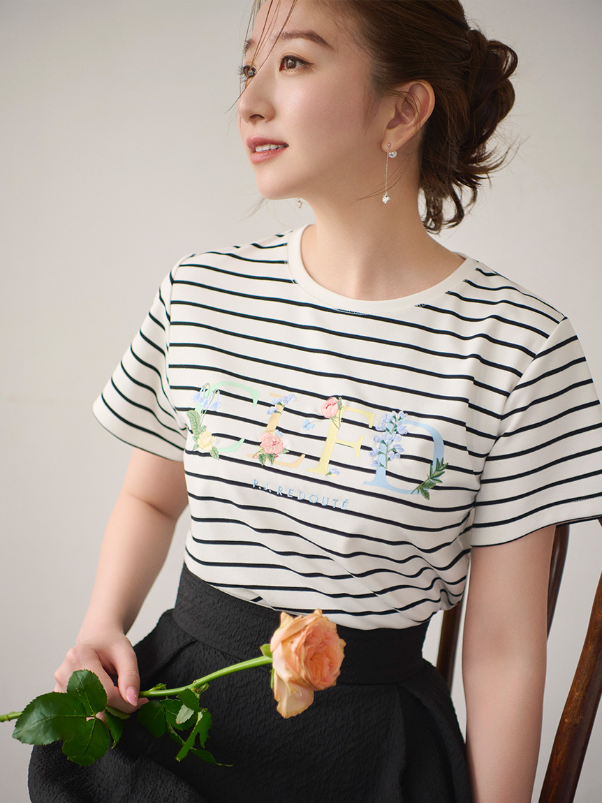 celford スクエアネック 半袖Tシャツ 楽天市場】セルフォード CELFORD カリグラフィ刺繍Tシャツ