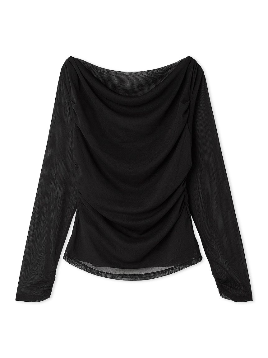チュールドレープカットトップス(カットソー)｜TOPS（トップス