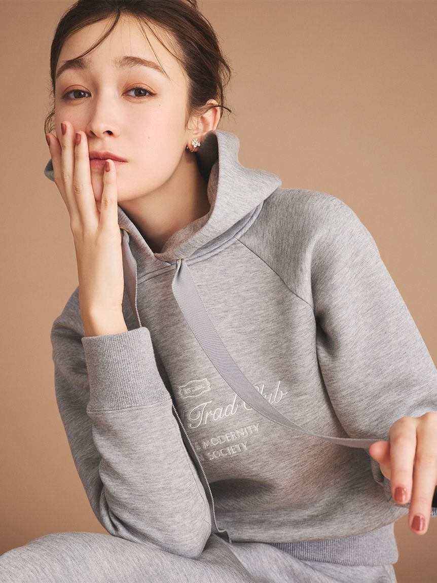 フーデッドスウェットプルオーバー(カットソー)｜TOPS（トップス