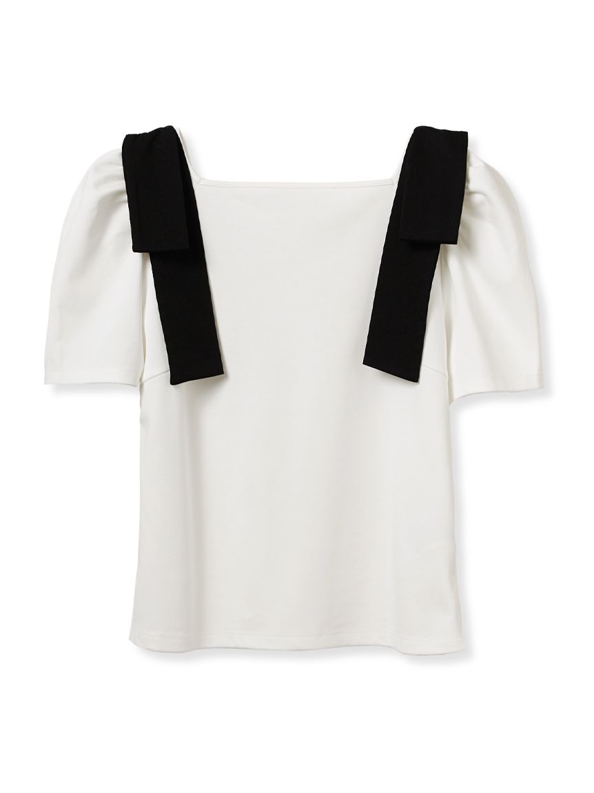 今期最新作セルフォード ショルダーリボンカットトップス ショルダーリボンカットトップス(カットソー)｜TOPS（トップス