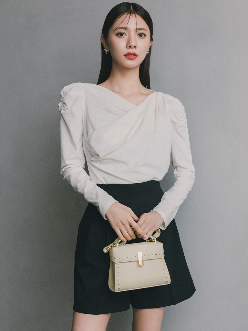 カシュクール風シア―ベロアトップス(カットソー)｜TOPS（トップス