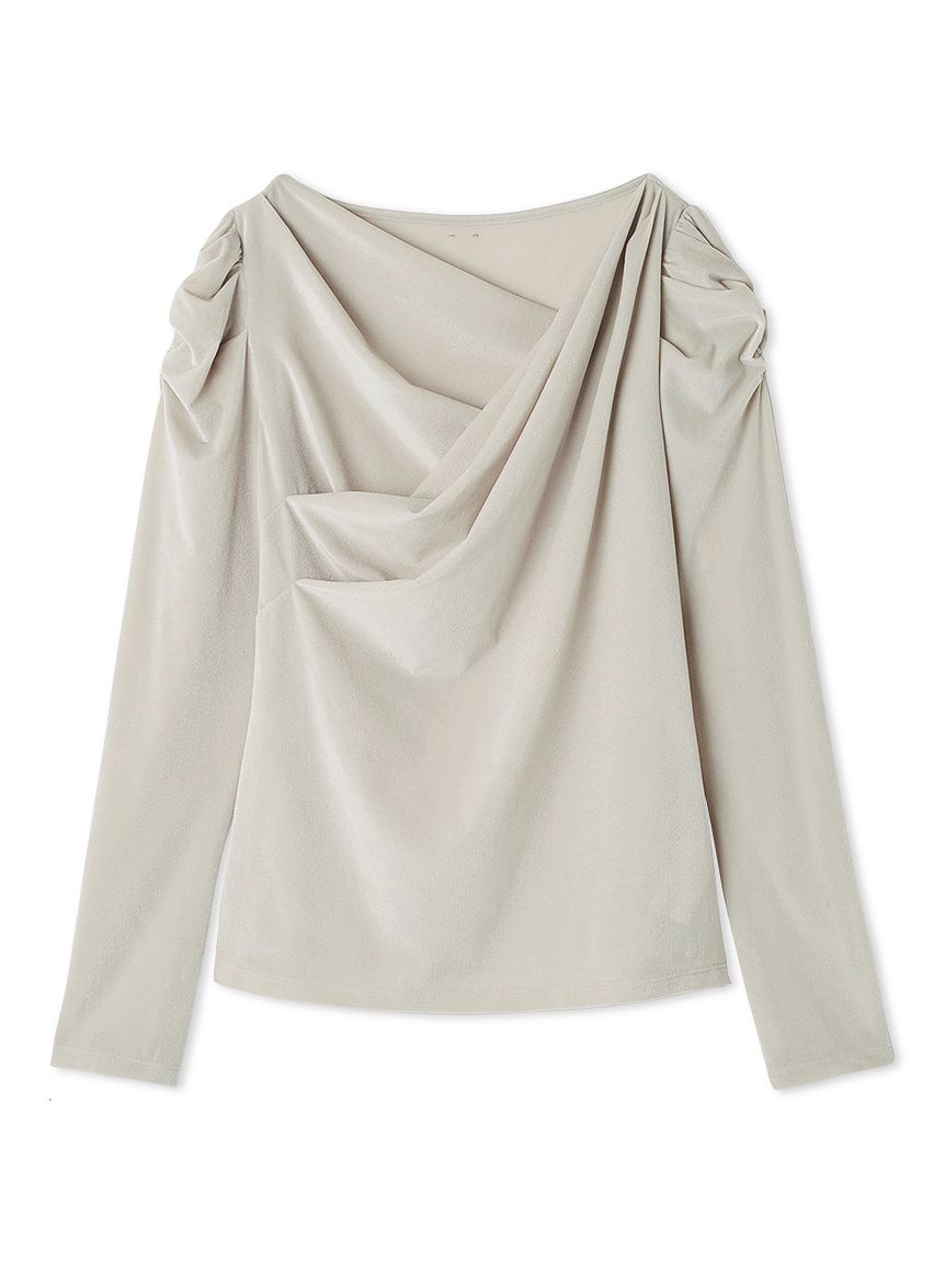 カシュクール風シア―ベロアトップス(カットソー)｜TOPS（トップス