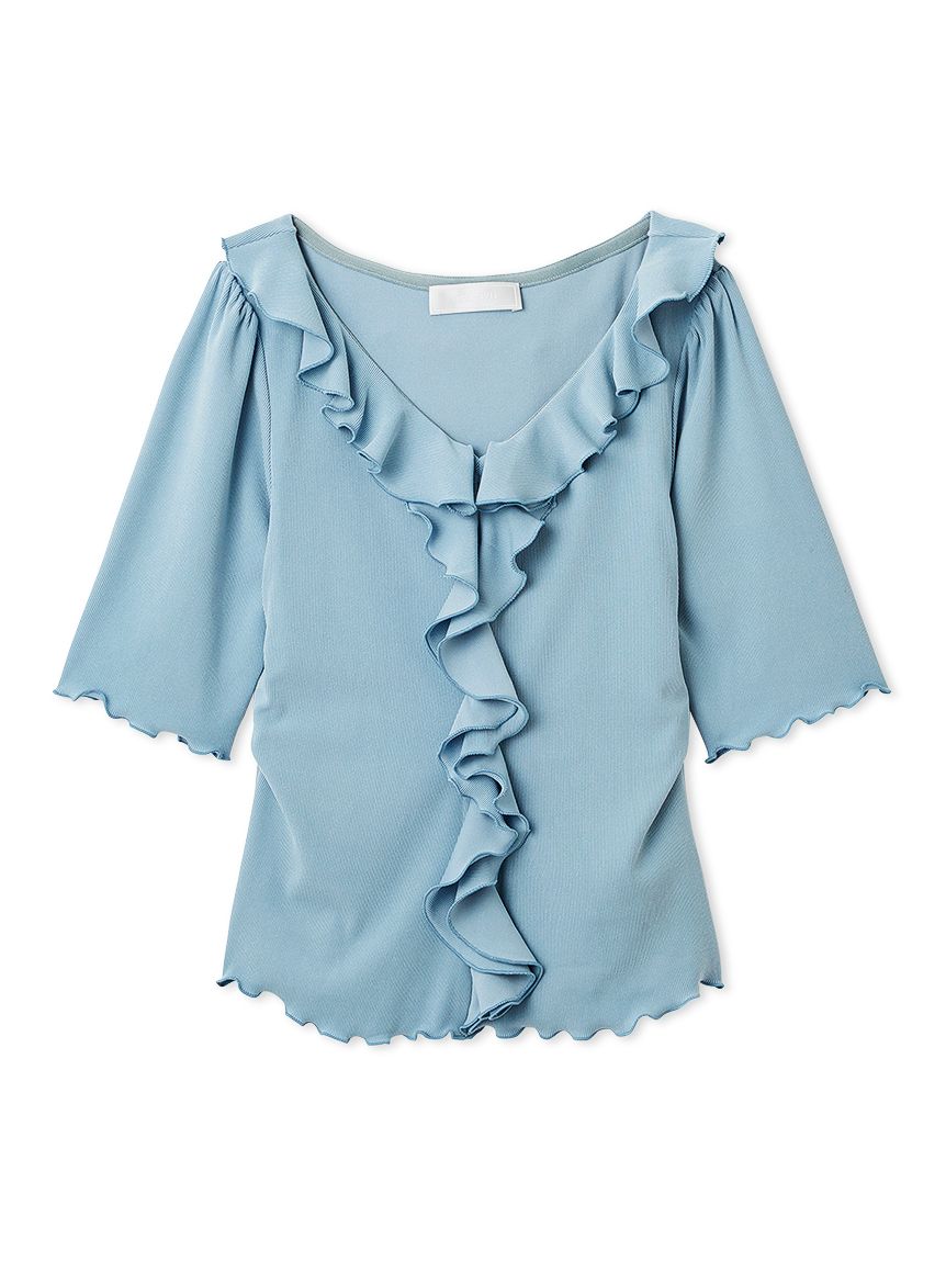 洗える】ラッフルカットトップス(カットソー)｜TOPS（トップス