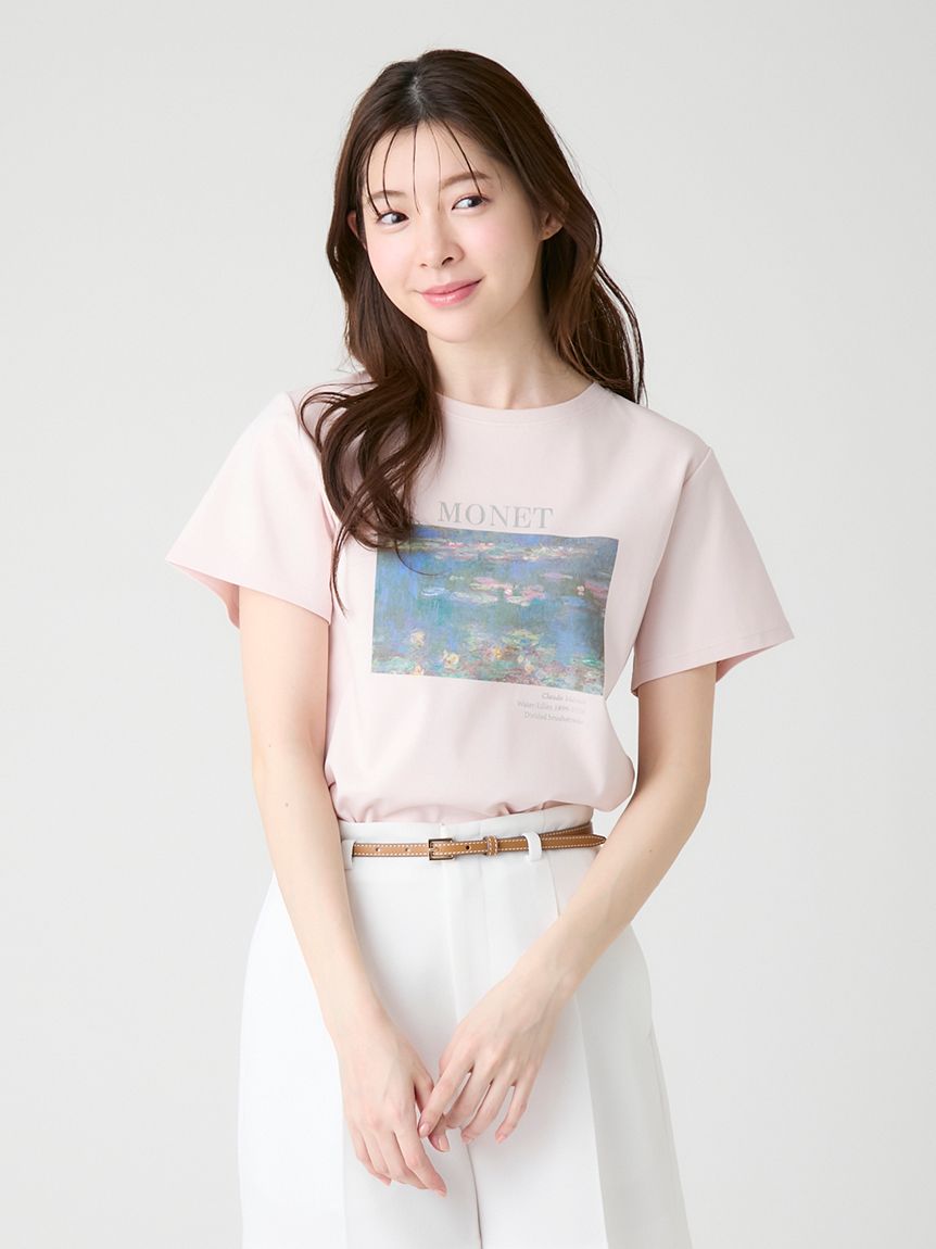 Monet】アートプリントTシャツ(カットソー)｜TOPS（トップス