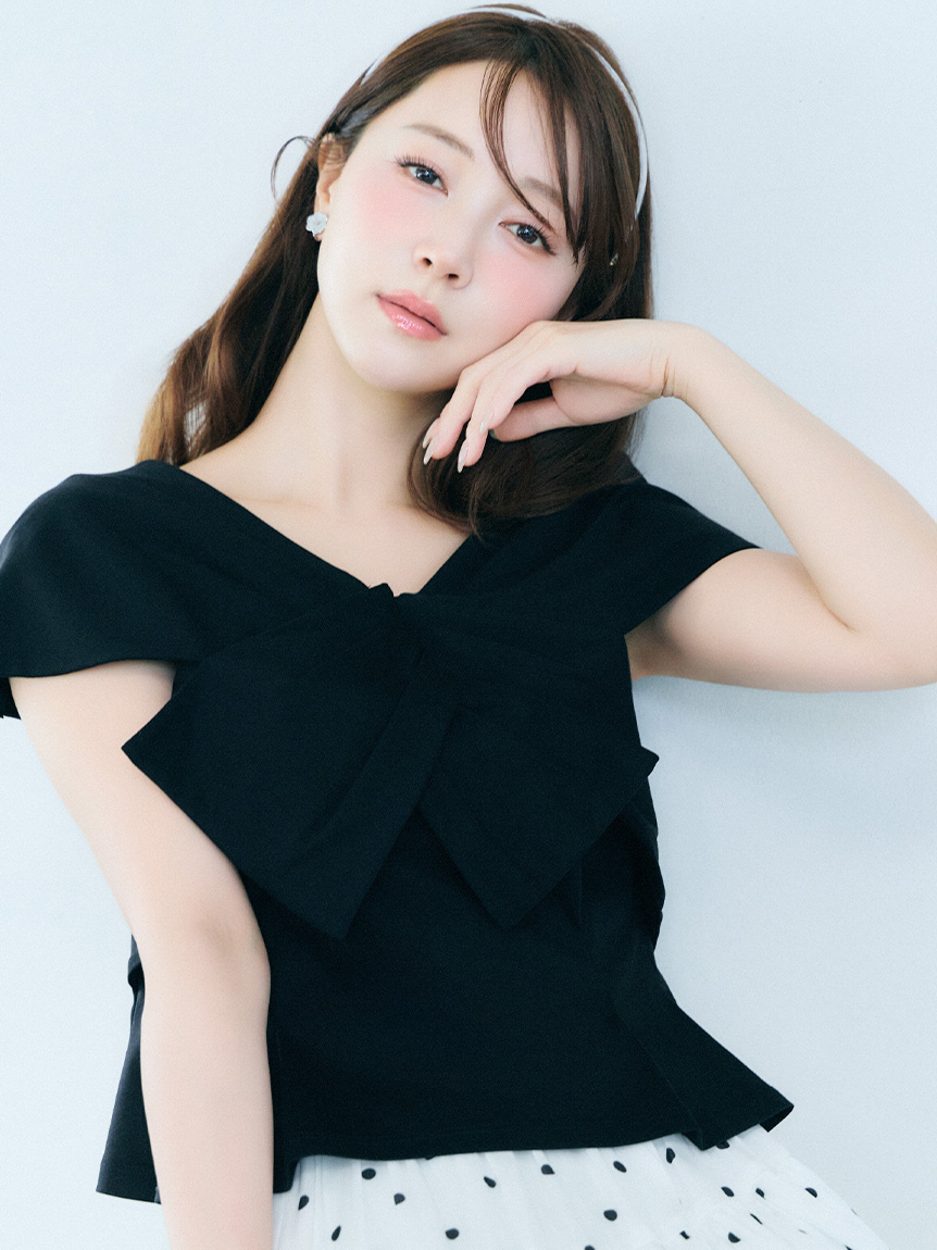 洗える】【接触冷感】リボンモチーフカットソー(カットソー)｜TOPS