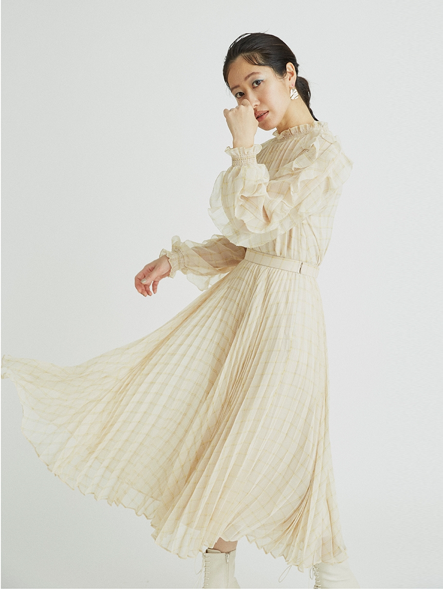 バリエーションプリントフリルブラウス(ブラウス)|TOPS(トップス バリエーションプリントフリルブラウス(ブラウス)|TOPS(トップス