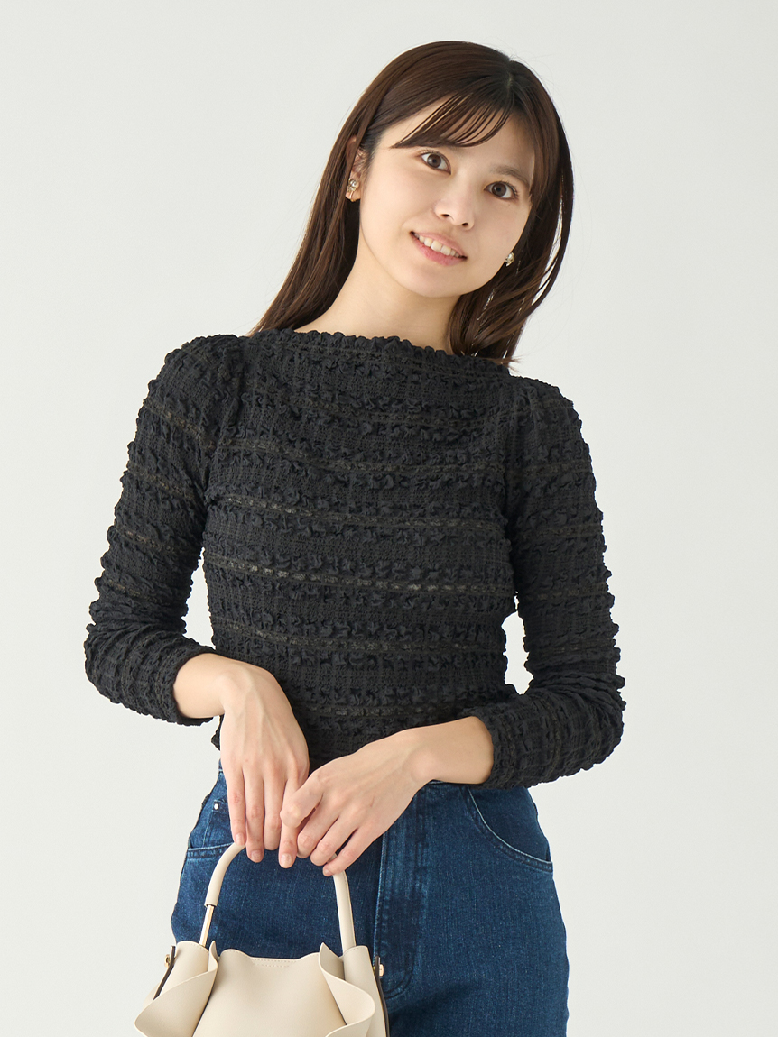 クロップドシャーリングブラウス(ブラウス・シャツ)｜TOPS（トップス