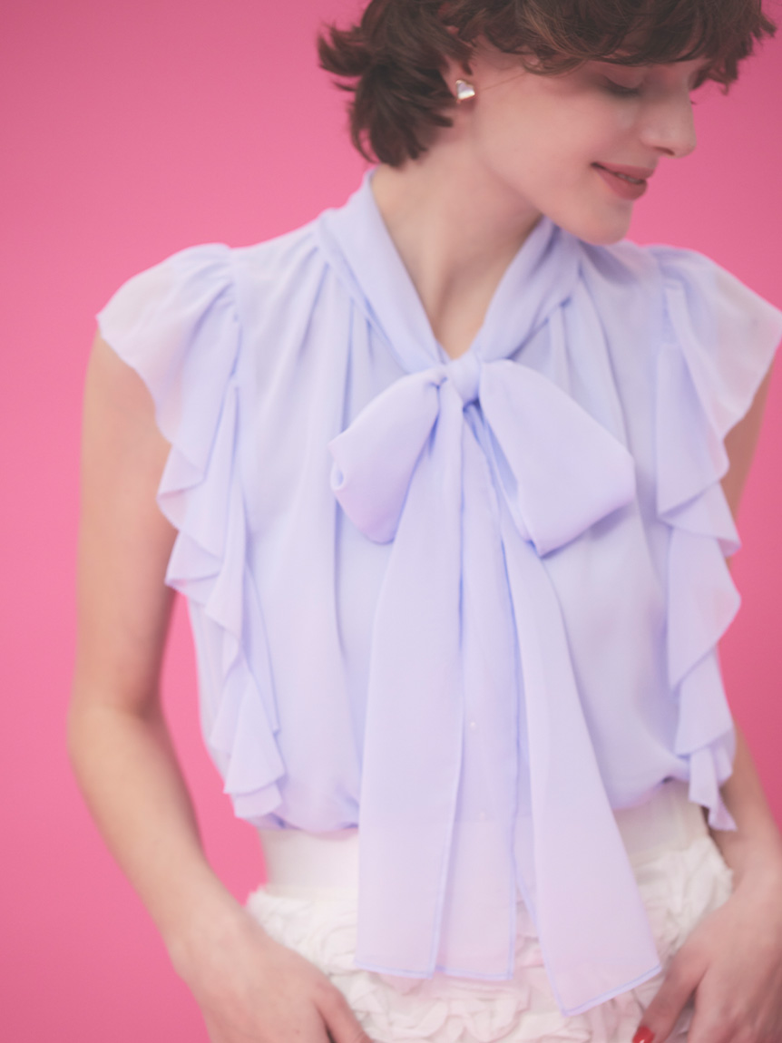 HANAE MORI×CELFORDコラボ】ハートモチーフプリントブラウス