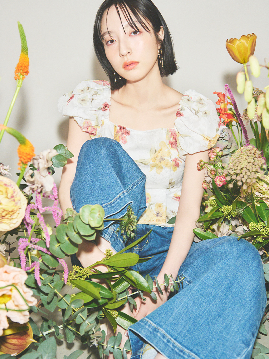 オフショルショートブラウス(ブラウス・シャツ)|TOPS(トップス オフショルショートブラウス(ブラウス・シャツ)|TOPS(トップス