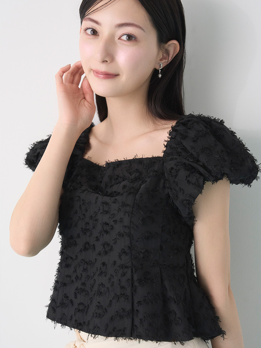 オフショルショートブラウス(ブラウス・シャツ)｜TOPS（トップス
