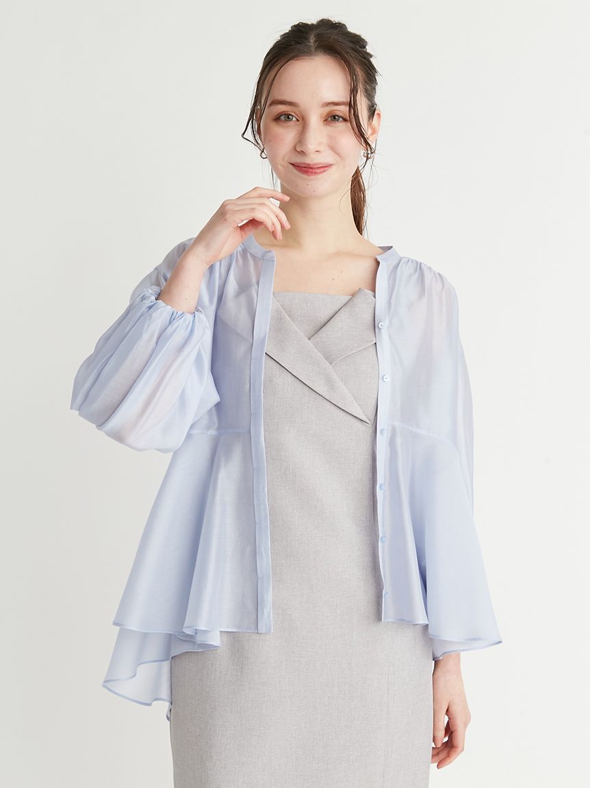 シアーフレアブラウス(ブラウス・シャツ)｜TOPS（トップス