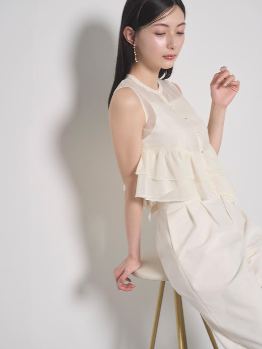 レースインサートブラウス(ブラウス・シャツ)｜TOPS（トップス