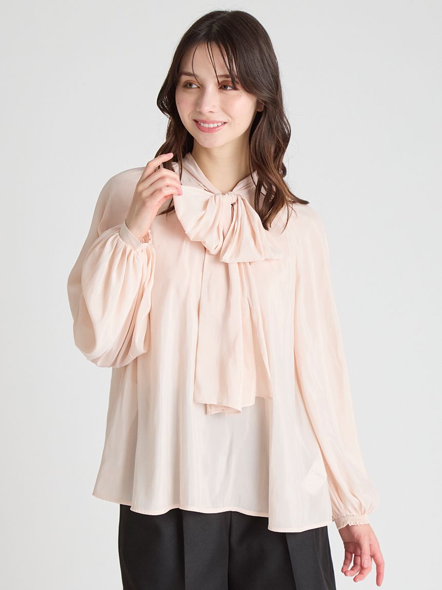 新品タグ付き　CELFORD セルフォード　ビッグリボンセミシアーブラウス ビッグリボンセミシアーブラウス(ブラウス・シャツ)｜TOPS