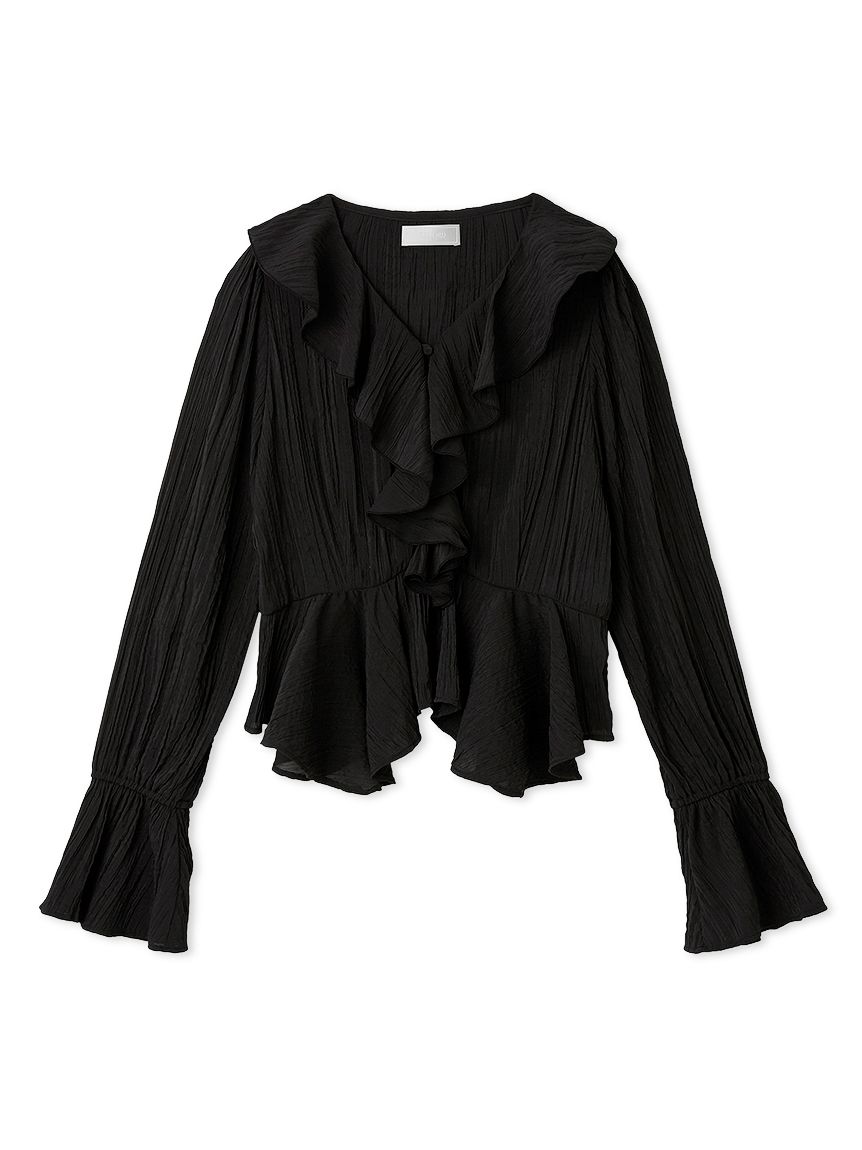 新品●CELFORDセルフォード●ペプラム 襟付きフリル ブラウス●36 新品○CELFORDセルフォード○ペプラム 襟付きフリル ブラウス