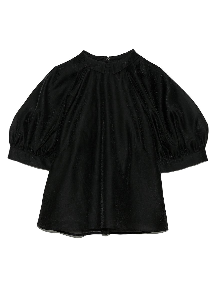 美品【CELFORD 】衿付きオーガンジーパフスリーブブラウス 衿付きパフスリーブブラウス(ブラウス・シャツ)｜TOPS（トップス