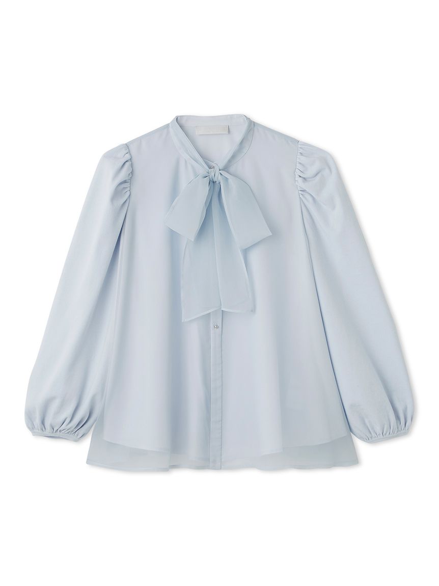 ニットコンビレイヤードフレアブラウス(ブラウス・シャツ)｜TOPS